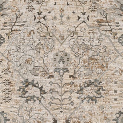 Claydon Taupe and Beige Synthetic Runner Rug 2'7" x 7'3"