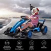 Gravee 24V Electric Adjustment Go Kart for Kids, Electric Drift Kart Outdoor Race Car, Ride on Toy Drifting Car with 2x200w Motors, 7.5 Mph Speed - 3 of 4