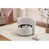 NicBex Swivel Chair with Storage Accent Chair With Back Cushion Living Room Chair for Reading Room, Bedroom - 3 of 4