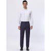 INSPIRE CHIC Men's Straight Fit Color Block Office Work Striped Trousers - 3 of 4