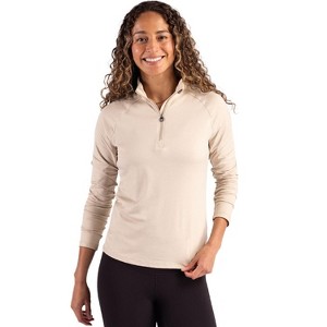 Cutter & Buck Coastline Epic Comfort Recycled Women’s Quarter Zip - 1 of 2