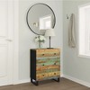 vidaXL Sideboard Mixed with shades of green, blue, orange, and red - 2 of 4