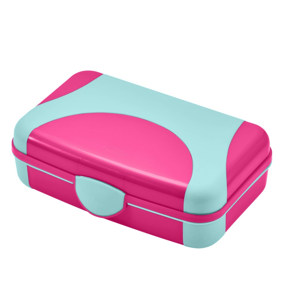 Overmolded Pencil Box Pink/Mint - It's Academic