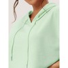 INSPIRE CHIC Womens 2 Piece Outfits Sweatsuit Outfits Hooded Crop Sweatshirt and Jogger Tracksuit Set - 4 of 4