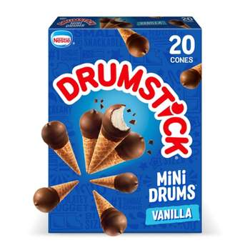 Nestle Drumstick Mini Drums Frozen Sundae Cones Vanilla - 20ct