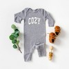 The Juniper Shop Cozy Worn Varsity Baby Romper - 2 of 3