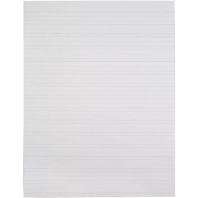 School Smart Primary Chart Paper, Skip-A-Line, 24 x 32 Inches, White, 500 Sheets