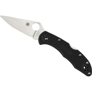 Spyderco Delica 4 Lightweight Folding Pocket Knife with 2.90" Flat-Ground Steel Blade | Non-Slip Fiberglass Reinforced Nylon Handle - 1 of 4