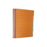 Post-it 200 Page Dot Grid Tabbed Notebook 8"x 10" Orange Grid