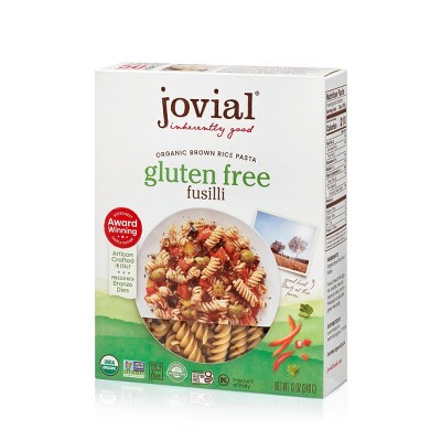 Jovial Organic Brown Rice Fusilli - 12oz : Target