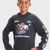 Boys' Super Mario Long Sleeve Graphic T-Shirt - Black - 2 of 4