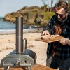 ooni Fyra 12 Inch Portable Powder Coated Steel Hard Wood Pellet Fired Outdoor Countertop Backyard Pizza Oven Ideal for Outdoor Kitchen, Black - 4 of 4