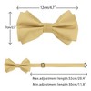 Elerevyo Men's Pre-tied Formal Satin Solid Color Formal Tuxedo Bow Ties - 3 of 4