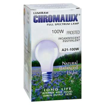 Chromalux Full Spectrum Lamp Light Bulb 100W Frosted - 1 ct