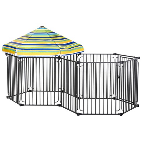 Covered playpen outlet for dogs