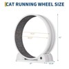 Cat Exercise Wheel for Indoor Cats, 45'' Large Cat Running Wheel with Detachable Carpet & Pedometer, ABS Pet Treadmill for Running Walking Training - 2 of 4