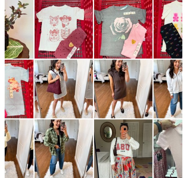 Collage of people showing off their #TargetStyle