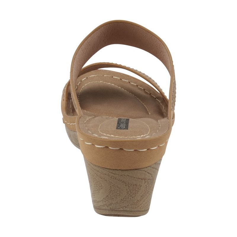 GC Shoes Madore Embellished Comfort Slide Wedge Sandals, 3 of 6
