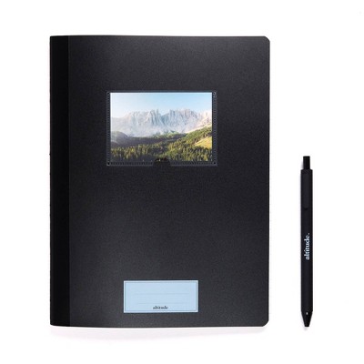 Altitude Composition Books 7.5"x9.75" College Ruled with Pen Black