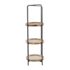 43" Traditional Wood Shelving Unit 3-Tier Brown - Olivia & May: Sturdy Display Storage - 2 of 4