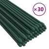 vidaXL Garden Plant Stakes 30 pcs Green 70.9" Steel - 2 of 4