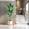 Artificial Bird of Paradise Plant Fake Palm Tree for Indoor Outdoor Modern Decor Faux Plants - 3 of 4