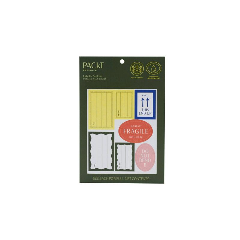 Scotch 4pk Packt Label and Seal Set, 1 of 10