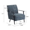 CAVINAS 26.38" Modern Upholstered Lounge Chair with Metal Legs, Accent Armchair for Living Room, Bedroom, Office - 4 of 4