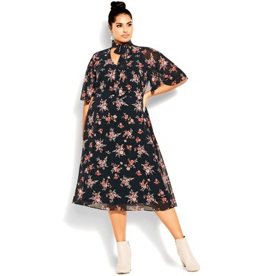 Women's Plus Size Alexandra Dress - black | CITY CHIC