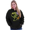 Halloween Dinosaur Skeleton Trick or TreatHoodie Sweatshirt Women Men Brisco Brands - 3 of 4