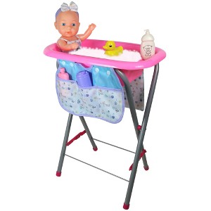 Lissi: 12" Baby Doll Bath Tub Set -Sea Design, Care Accessories, Kids 2+ - 1 of 4