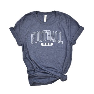 Simply Sage Market Women's Football Mom Block Short Sleeve Graphic Tee - 1 of 2
