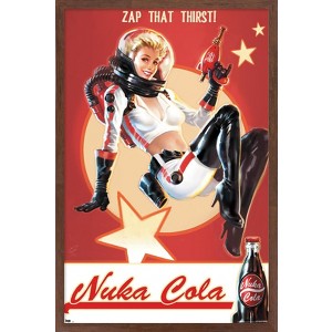 Trends International Fallout 4 - Nuka Cola - Zap That Thirst! Framed Wall Poster Prints - 1 of 4