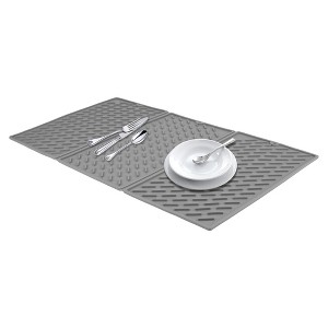 REGALWOVEN Easy Clean Heat Resistant-Silicone Dish Drying Mat for Kitchen Counter 1 Pc - 1 of 4