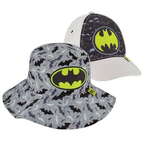 Batman Boys Bucket Hat And Matching Baseball Cap, Kids Ages 2-4 : Target