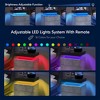 Nightstand With 2 Drawers, Bedside Tables With Adjustable LED Lights, Small Night Stands, Modern Side Table For Living Room Bedroom, Easy Assembly - 4 of 4