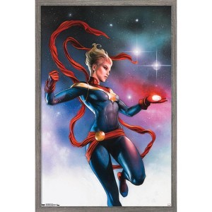 Trends International Marvel Cinematic Universe - Captain Marvel - Stars Framed Wall Poster Prints - 1 of 4