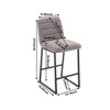 NicBex Set of 2 Bar Stools for Kitchen Island,Counter Height Bar Stools with Footrest,Bar Chairs for Dining Rooms,Kitchens,White/Coffee/Beige/Brown - 3 of 4