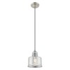 Livex Lighting Art Glass 1 - Light Pendant in  Brushed Nickel - 4 of 4