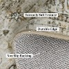 Acekool 5x7 Washable Area Rug, Non-Slip, Ultra Thin Vintage Floral Farmhouse Carpet, Soft Stain Resistant Accent Rug for Living Room, Taupe - 3 of 4