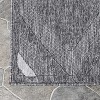 Modern Geometric Diamond Lattice Indoor Outdoor Area Rug by Blue Nile Mills - 3 of 4