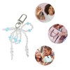 Unique Bargains Faux Pearl Bow Handbag Charms Keychains 1 Pc - 3 of 4