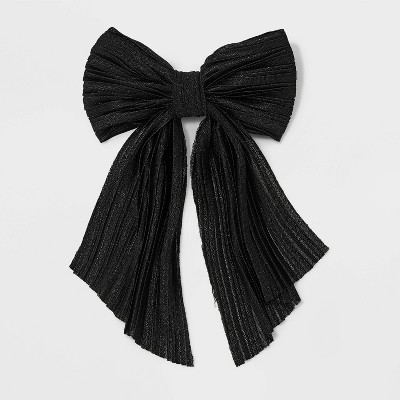 Satin Ribbon Bow Ponytailers - Royal Blue