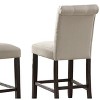 NicBex Dining Chairs Set of 2 Upholstered Chair Counter Height Stools with Solid Wood Frame Suitable for Kitchen - 2 of 4