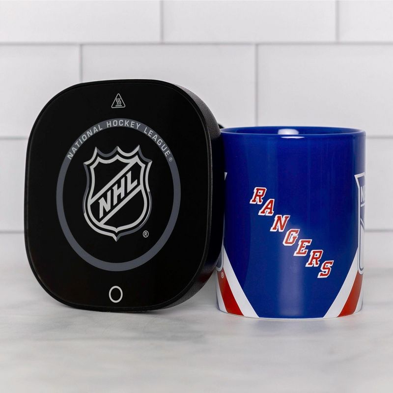 Uncanny Brands NHL New York Rangers Logo Mug Warmer Set, 3 of 6