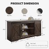 Farmhouse TV Stand for 65" TVs – Entertainment Center with Sliding Barn Doors, Adjustable Shelf & Storage Cabinet for Living Room or Bedroom - 2 of 4