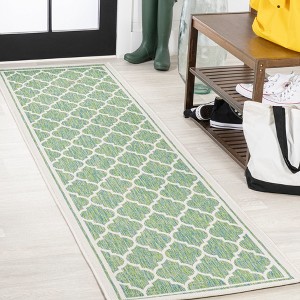 JONATHAN Y Trebol Moroccan Trellis Textured Weave Indoor/Outdoor Area Rug - 1 of 4