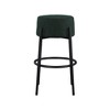 Meridian Furniture,Avalon Green Boucle Fabric Bar Stool - 2 of 4