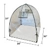 Plant Protection Domes, UV-Stabilized, 36x36x37, Weather & Pest Protection, with Galvanized Steel Hoops and Ground Pegs - image 2 of 4