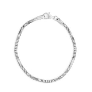 Giorgio Di Vicenza Sterling Silver 3mm Popcorn Chain Bracelet - 1 of 2